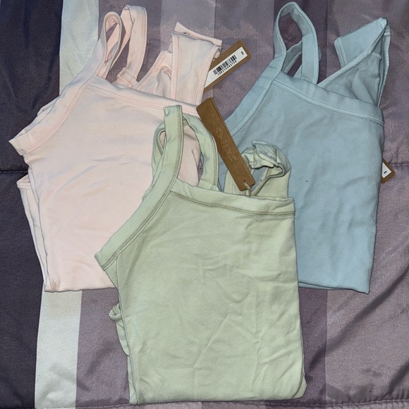 SKIMS Tops - Set of 3- NWT- Skims Cotton Jersey Scoop Neck Bodysuit- Size Medium